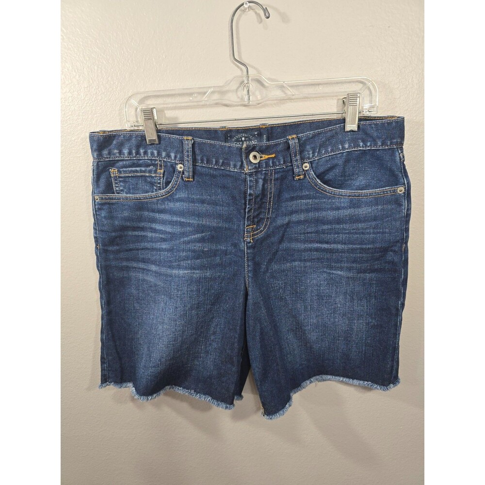 Buffalo David Bitton Evan-X Mens 30 Denim Shorts Dark Wash Stretch Jorts NWT BU